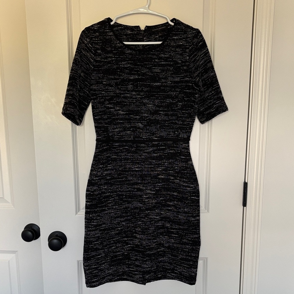 Banana Republic Black and White Mini Dress